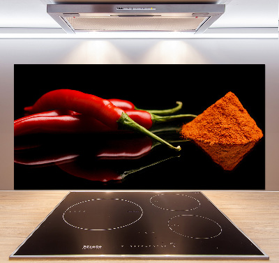 Panneau crédence cuisine Piment et cayenne
