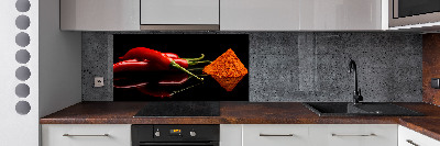 Panneau crédence cuisine Piment et cayenne