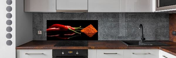 Panneau crédence cuisine Piment et cayenne