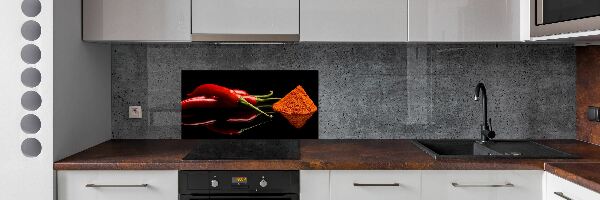 Panneau crédence cuisine Piment et cayenne