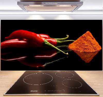 Panneau crédence cuisine Piment et cayenne