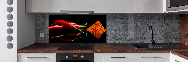 Panneau crédence cuisine Piment et cayenne