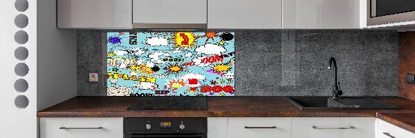 Crédence en verre Bande dessinée