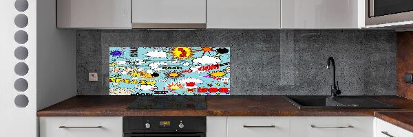 Crédence en verre Bande dessinée