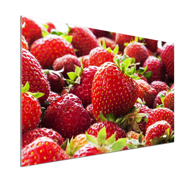 Crédence en verre avec motif Fraises
