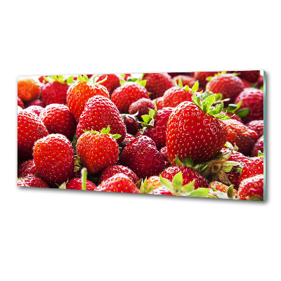 Crédence en verre avec motif Fraises