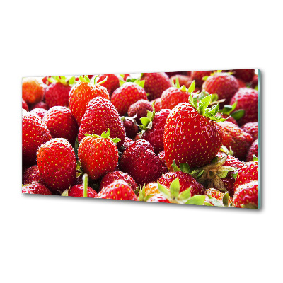 Crédence en verre avec motif Fraises