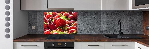 Crédence en verre avec motif Fraises