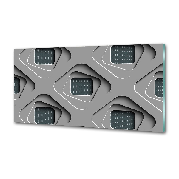 Crédence en verre avec motif Abstraction 3D