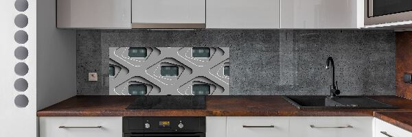Crédence en verre avec motif Abstraction 3D