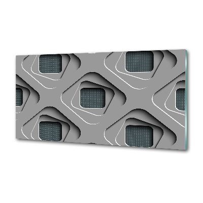 Crédence en verre avec motif Abstraction 3D