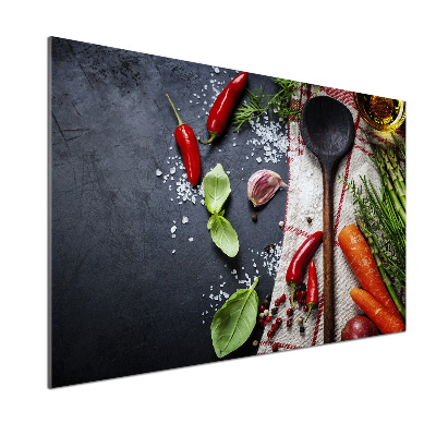 Crédence cuisine en verre Ingrédients