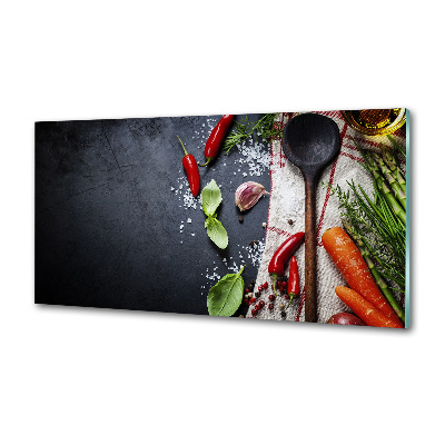 Crédence cuisine en verre Ingrédients
