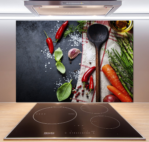 Crédence cuisine en verre Ingrédients