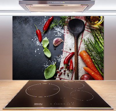 Crédence cuisine en verre Ingrédients