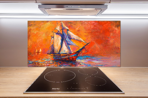 Crédence de cuisine en verre Bateau spatial