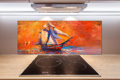 Crédence de cuisine en verre Bateau spatial
