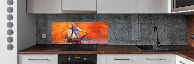 Crédence de cuisine en verre Bateau spatial