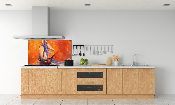 Crédence de cuisine en verre Bateau spatial
