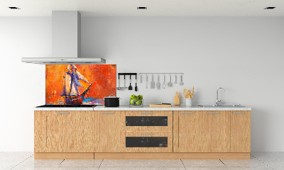 Crédence de cuisine en verre Bateau spatial