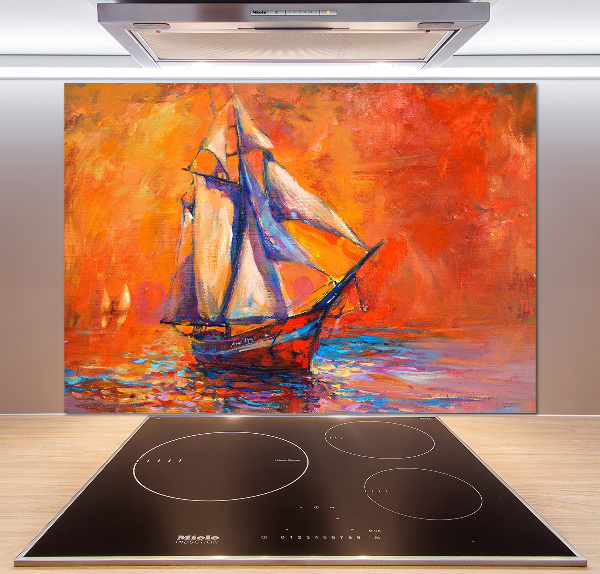 Crédence de cuisine en verre Bateau spatial