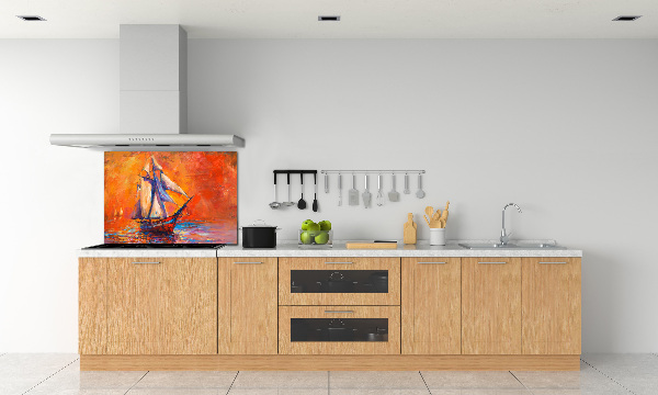 Crédence de cuisine en verre Bateau spatial
