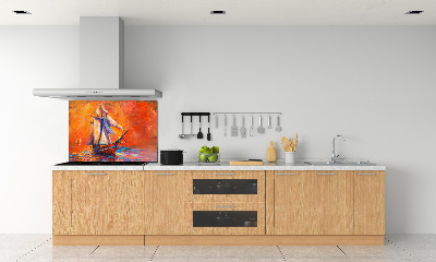 Crédence de cuisine en verre Bateau spatial