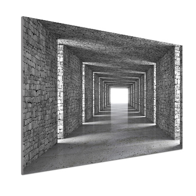 Panneau crédence cuisine Tunnel en briques