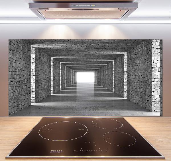 Panneau crédence cuisine Tunnel en briques