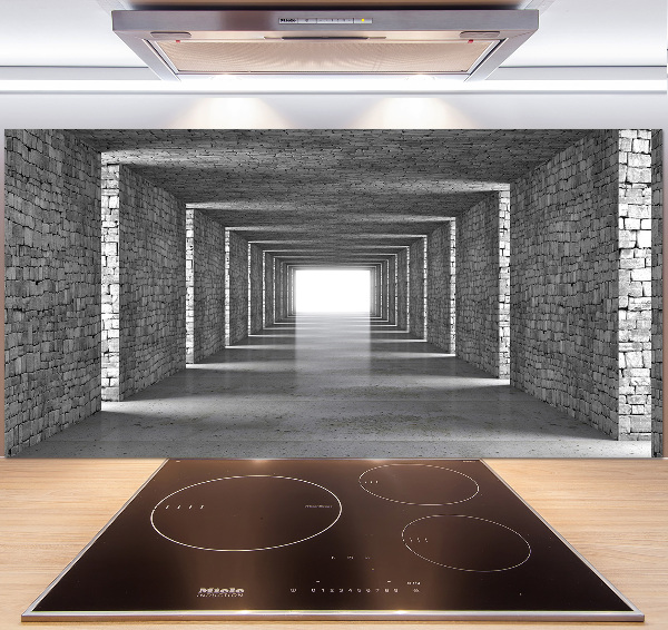 Panneau crédence cuisine Tunnel en briques