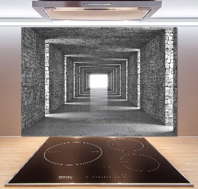 Panneau crédence cuisine Tunnel en briques