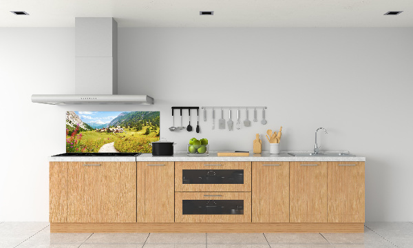 Panneau crédence cuisine Pâturage dans les Alpes