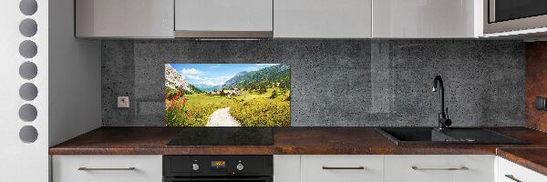 Panneau crédence cuisine Pâturage dans les Alpes