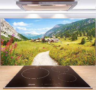 Panneau crédence cuisine Pâturage dans les Alpes