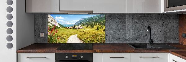 Panneau crédence cuisine Pâturage dans les Alpes