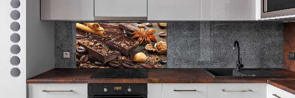 Crédence en verre cuisine Chocolat
