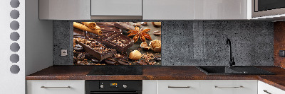 Crédence en verre cuisine Chocolat