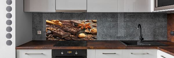 Crédence en verre cuisine Chocolat