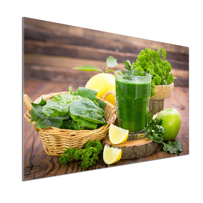 Panneau crédence cuisine Cocktail vert