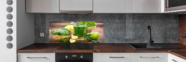 Panneau crédence cuisine Cocktail vert