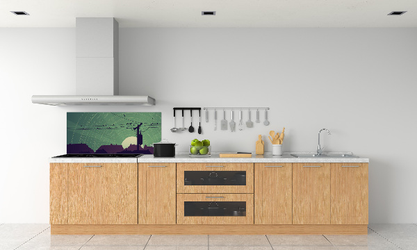 Crédence cuisine en verre Oiseaux de la ville