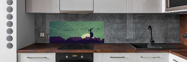 Crédence cuisine en verre Oiseaux de la ville