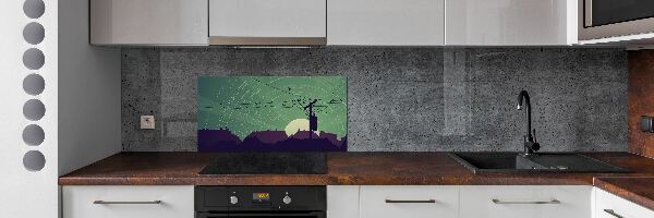 Crédence cuisine en verre Oiseaux de la ville