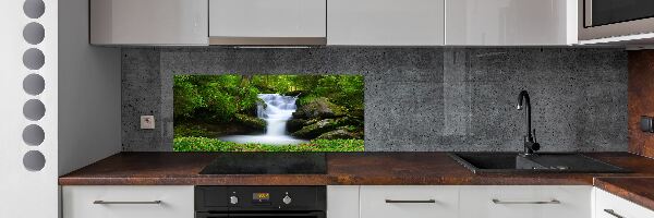 Verre pour crédence Chute d'eau dans la forêt