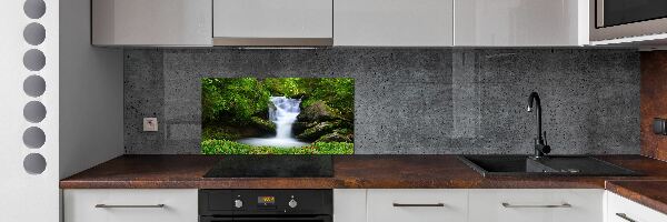 Verre pour crédence Chute d'eau dans la forêt
