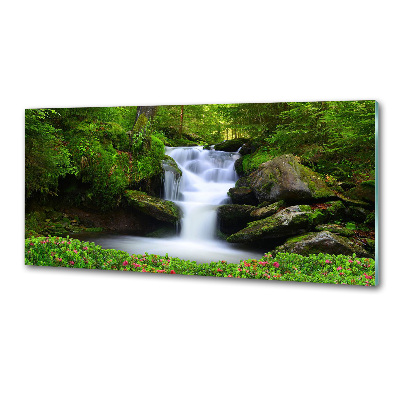 Verre pour crédence Chute d'eau dans la forêt