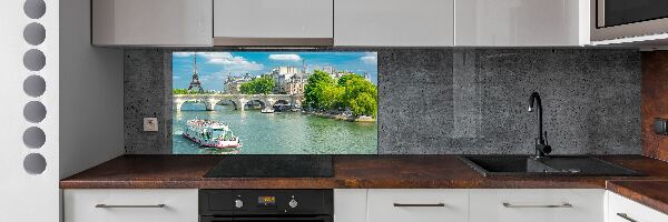 Crédence cuisine en verre trempé Seine Paris