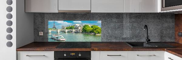 Crédence cuisine en verre trempé Seine Paris