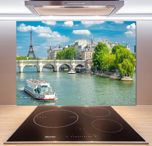 Crédence cuisine en verre trempé Seine Paris