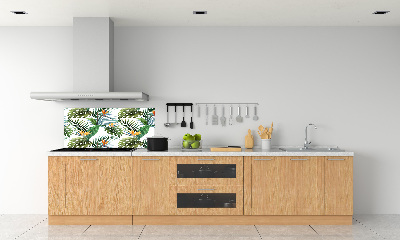 Panneau crédence cuisine Feuilles de monstera exotique